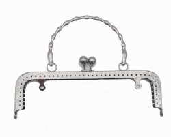 Angel Çanta Aksesuar 20 Cm Gümüş Renk Çanta Klıpsi - Angel Çanta Aksesuar