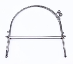 Angel Çanta Aksesuar 20 Cm Gümüş Renk D Model Çanta Klipsi, Çanta Bursu - Angel Çanta Aksesuar