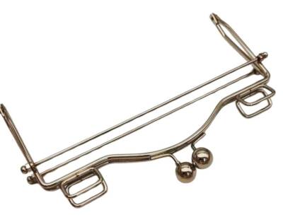 Angel Çanta Aksesuar 20 Cm Gümüş Renk Dikdörtgen Kare Halkalı Model Model Çanta Klipsi, Çanta Bursu - 1