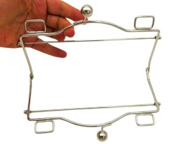 Angel Çanta Aksesuar 20 Cm Gümüş Renk Dikdörtgen Kare Halkalı Model Model Çanta Klipsi, Çanta Bursu - 2