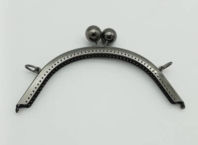 Angel Çanta Aksesuar 20 Cm Metal Toplu Füme Renk Çanta Klipsi - 1