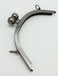 Angel Çanta Aksesuar 20 Cm Metal Toplu Füme Renk Çanta Klipsi - 2