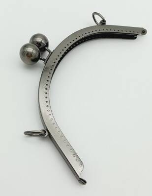 Angel Çanta Aksesuar 20 Cm Metal Toplu Füme Renk Çanta Klipsi - 2