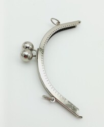 Angel Çanta Aksesuar 20 Cm Metal Toplu Gümüş Renk Çanta Klipsi - 2