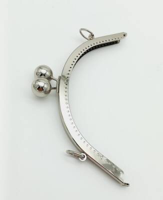 Angel Çanta Aksesuar 20 Cm Metal Toplu Gümüş Renk Çanta Klipsi - 2