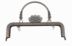 Angel Çanta Aksesuar 20 Cm Taç Model Antik Çanta Klıpsi - Angel Çanta Aksesuar