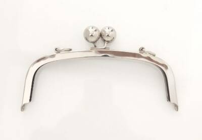 Angel Çanta Aksesuar 20 Cm Vidalı Gümüş Cüzdan Klipsi No:6 - 1