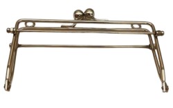 Angel Çanta Aksesuar 21 Cm Antik Renk Dikdörtgen Model Çanta Klipsi, Çanta Bursu - 2