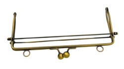 Angel Çanta Aksesuar 21 Cm Antik Renk Dikdörtgen Model Çanta Klipsi, Çanta Bursu - 3