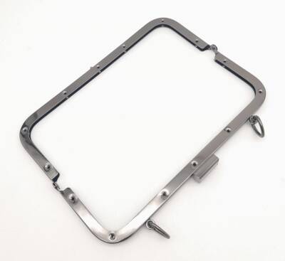 Angel Çanta Aksesuar 21 Cm Füme Dikdörtgen Çanta Klipsi Çanta Bursu - 3