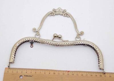 Angel Çanta Aksesuar 21 Cm Gümüş Çanta Klipsi - 1