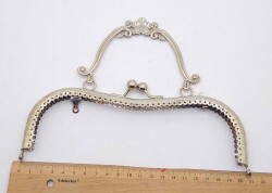 Angel Çanta Aksesuar 21 Cm Gümüş Çanta Klipsi - Angel Çanta Aksesuar