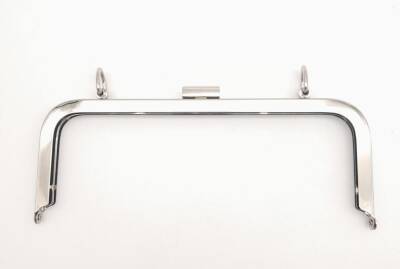 Angel Çanta Aksesuar 21 Cm Gümüş Dikdörtgen Çanta Klipsi Çanta Bursu - 1