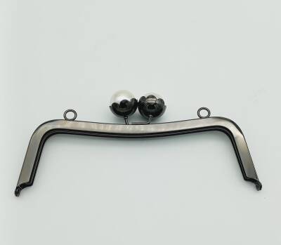 Angel Çanta Aksesuar 21 Cm İncili Füme Çanta Klipsi Çanta Bursu - 1