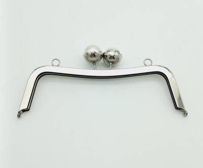 Angel Çanta Aksesuar 21 Cm İncili Gümüş Çanta Klipsi Çanta Bursu - 1