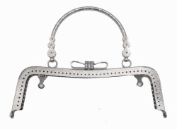 Angel Çanta Aksesuar 21 Cm Kurdele Model Gümüş Çanta Klıpsi - Angel Çanta Aksesuar