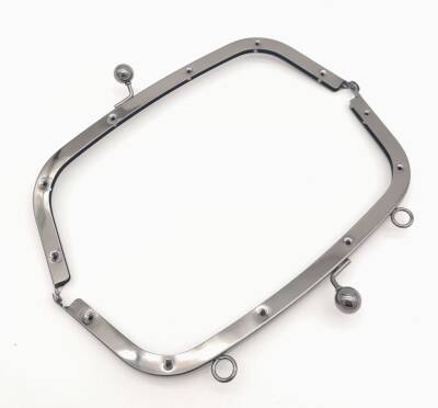 Angel Çanta Aksesuar 21.5 Cm Füme Oval Köşe Çanta Klipsi Çanta Bursu - 3