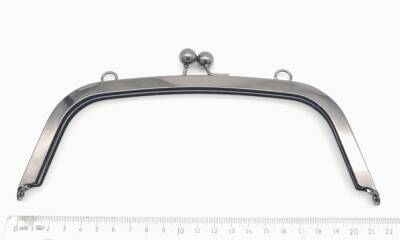 Angel Çanta Aksesuar 21.5 Cm Füme Oval Köşe Çanta Klipsi Çanta Bursu - 2