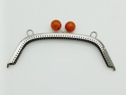 Angel Çanta Aksesuar 22 Cm Akrilik Toplu Gümüş Renk Çanta Klipsi - Angel Çanta Aksesuar