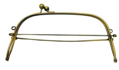 Angel Çanta Aksesuar 22 Cm Antik Renk Oval D Model Çanta Klipsi, Çanta Bursu - 2