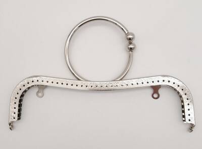 Angel Çanta Aksesuar 22 cm Bilezik Model Çanta Klipsi Çanta Bursu Gümüş Metal - 1