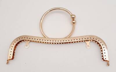 Angel Çanta Aksesuar 22 cm Bilezik Model Çanta Klipsi Çanta Bursu Light Gold Metal - 1