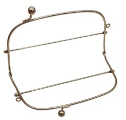 Angel Çanta Aksesuar 22 Cm Gümüş Renk Oval D Model Çanta Klipsi, Çanta Bursu - 2