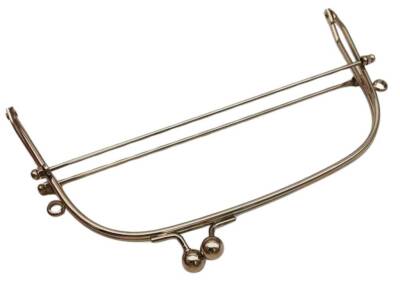 Angel Çanta Aksesuar 22 Cm Gümüş Renk Oval D Model Çanta Klipsi, Çanta Bursu - 1