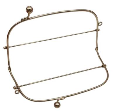 Angel Çanta Aksesuar 22 Cm Gümüş Renk Oval D Model Çanta Klipsi, Çanta Bursu - 2