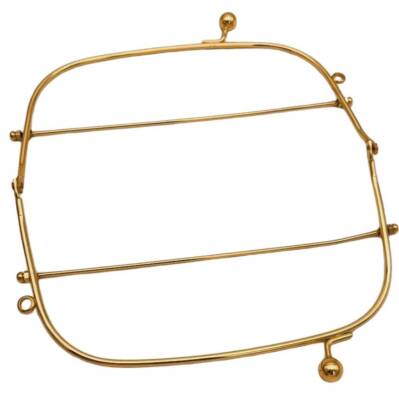 Angel Çanta Aksesuar 22 Cm Light Gold Renk Oval D Model Çanta Klipsi, Çanta Bursu - 2