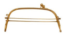 Angel Çanta Aksesuar 22 Cm Light Gold Renk Oval D Model Çanta Klipsi, Çanta Bursu - 3