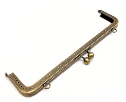 Angel Çanta Aksesuar 26 Cm Antik Renk Çanta Klipsi, Çanta Bursu - Angel Çanta Aksesuar