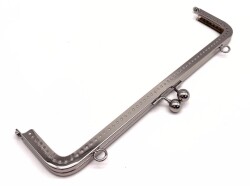 Angel Çanta Aksesuar 26 Cm Gümüş Renk Çanta Klipsi, Çanta Bursu - Angel Çanta Aksesuar