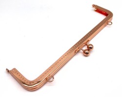 Angel Çanta Aksesuar 26 Cm Light Gold Renk Çanta Klipsi, Çanta Bursu - Angel Çanta Aksesuar