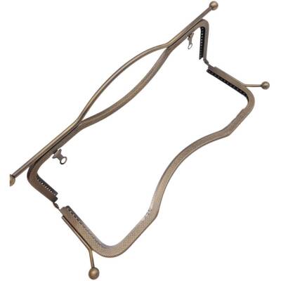 Angel Çanta Aksesuar 27 cm Üstten Tutmalı Çanta Klipsi Çanta Bursu Antik Metal - 3