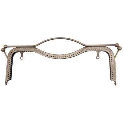 Angel Çanta Aksesuar 27 cm Üstten Tutmalı Çanta Klipsi Çanta Bursu Antik Metal - 1