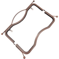 Angel Çanta Aksesuar 27 cm Üstten Tutmalı Çanta Klipsi Çanta Bursu Bakır Renk Metal - 4