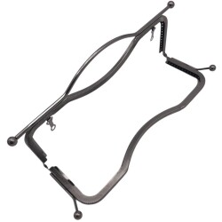 Angel Çanta Aksesuar 27 cm Üstten Tutmalı Çanta Klipsi Çanta Bursu Füme Metal - 3