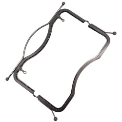 Angel Çanta Aksesuar 27 cm Üstten Tutmalı Çanta Klipsi Çanta Bursu Füme Metal - 4