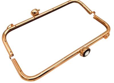 Angel Çanta Aksesuar 28 cm Taşlı Çanta Klipsi Çanta Bursu Light Gold Metalli (Vidalıdır) - 7