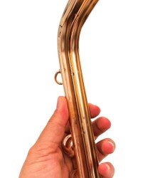 Angel Çanta Aksesuar 28 cm Taşlı Çanta Klipsi Çanta Bursu Light Gold Metalli (Vidalıdır) - 3