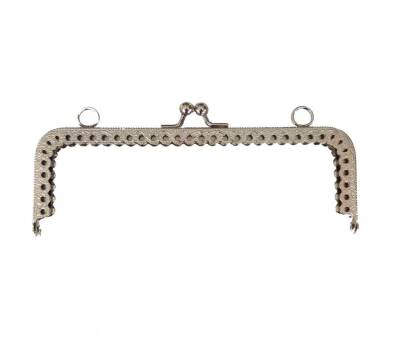 Angel Çanta Aksesuar Dikdörtgen Cüzdan Klipsi 16 Cm Gümüş Renk - 1