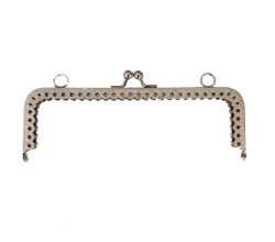 Angel Çanta Aksesuar Dikdörtgen Cüzdan Klipsi 16 Cm Gümüş Renk - Angel Çanta Aksesuar