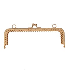 Angel Çanta Aksesuar Dikdörtgen Cüzdan Klipsi 16 Cm Light Gold Renk - Angel Çanta Aksesuar