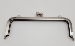 Angel Çanta Aksesuar Düz Dikdörtgen Çanta Klipsi Çanta Bursu 20,5 Cm Gümüş Renk - Angel Çanta Aksesuar