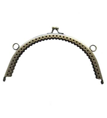 Angel Çanta Aksesuar Oval Cüzdan Klipsi 16 Cm Antik Renk - 1