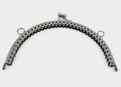 Angel Çanta Aksesuar Oval Cüzdan Klipsi 16 Cm Füme Renk - Angel Çanta Aksesuar