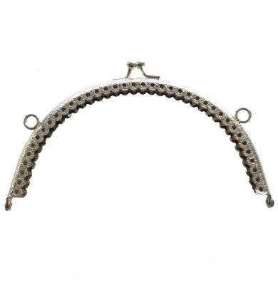 Angel Çanta Aksesuar Oval Cüzdan Klipsi 16 Cm Gümüş Renk - 1