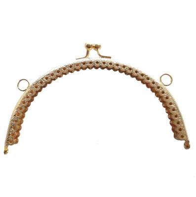 Angel Çanta Aksesuar Oval Cüzdan Klipsi 16 Cm Light Gold Renk - 1