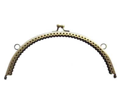 Angel Çanta Aksesuar Oval Cüzdan Klipsi 20 Cm Antik Renk - 1